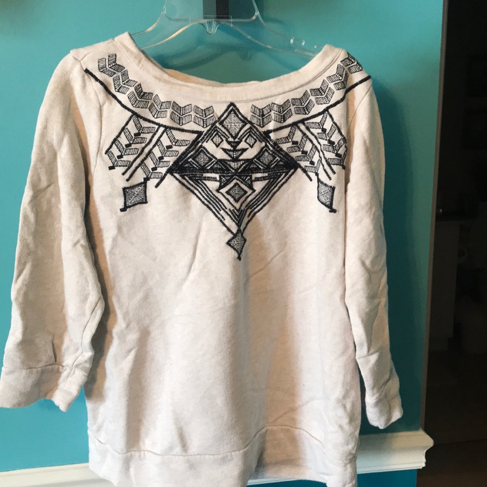 Cute Boho Geometric Sweater